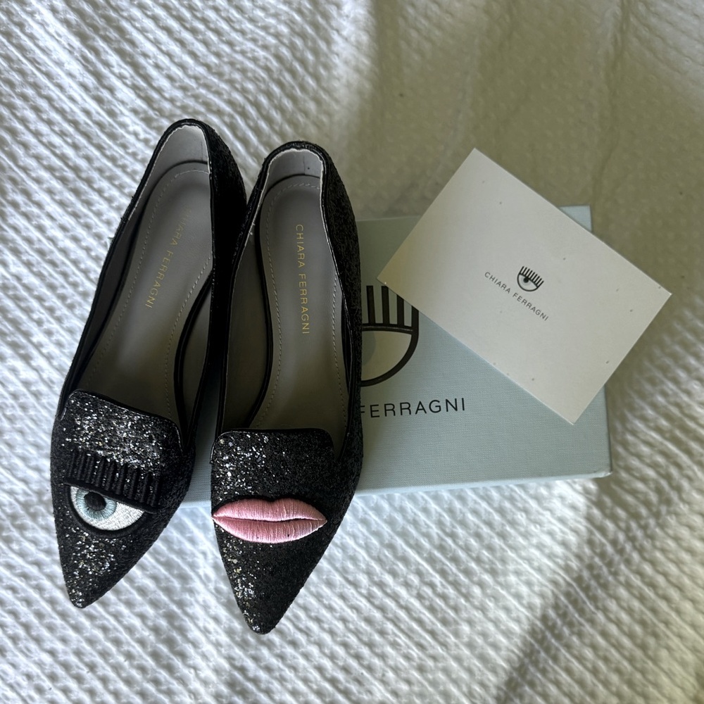 [Chiara Ferragni] Glitter Flats | 39